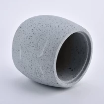 China Human shape 900ml  gray concrete candle holder for home decor manufacturer