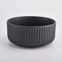 China Besar Matte Black 28oz Ceramic Candle Vessels Borong pengilang