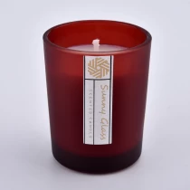 China 80ml spray customized color outside  glass candle holder for candle making manufacturer