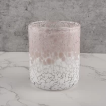 China decorative luxury glass jar candle container embossed glass empty candle jar manufacturer