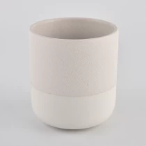 China warm gray scented ceramic candle jars wholesaler manufacturer