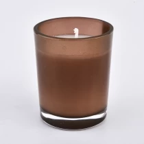 Cina Vasetti di candela in vetro colorato lucido 300ml produttore