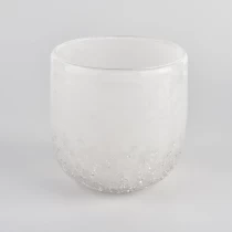 China Custom glass candle holders with round bottom for 9oz manufacturer