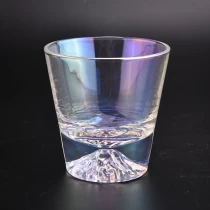 Kina Iridescent V-formade glasljusburkar med bergsdesign tillverkare