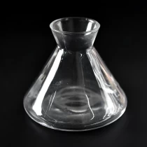 China conical crystal glass diffuser bottles for oil fragrance manufacturer