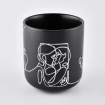 China round matte black ceramic vessels manufacturer