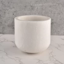 Tsina Marble White Cylinder Candle Vessel Wholesel Manufacturer