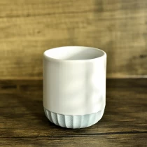 中国 新设计磨砂蓝陶瓷蜡烛罐批发 制造商