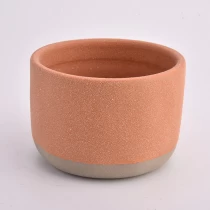 China Gloss surface ceramic candle container for wholesale manufacturer