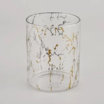 Kina Engros 210ml Luksus Cylinder Special Decoration Glass Candle Holder til Bryllup fabrikant