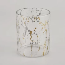 China Wholesale 210ML luxury cylinder special decoration glass candle holder for wedding manufacturer