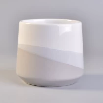 China popular gloss ceramic candle container wholesale candle vessel manufacturer