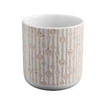 porcelana Contenedores de cerámica para velas 12 oz. fabricante