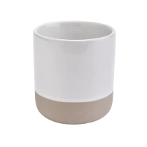 Čína 400ml zakázková bílá keramická svíčka jar kulaté svíčky výrobce
