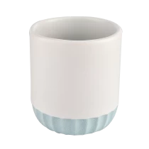 Tsina Sandy SureFace Ceramic Candle Jar na may Lids mula sa Sunny Glassware Manufacturer