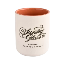 China unique frosted matte white ceramic jars for candles manufacturer