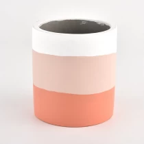 China benutzerdefinierte Zylinder-Betonkerzenhalter mit bunter Malerei Hersteller