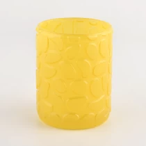 Tsina puro kulay glass candle jar na gumagawa ng mga pattern na supply Manufacturer