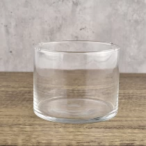 China Newly 500ml cylinder shape customized color and design for glass candle holder in bulk manufacturer
