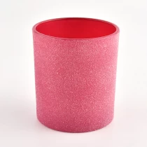 Çin 8oz 10oz yapmak için şeffaf renkli cam mum kabı üretici firma