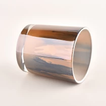 China 2022 novo frasco de vela de vidro colorido com cera de 8 onças dentro fabricante