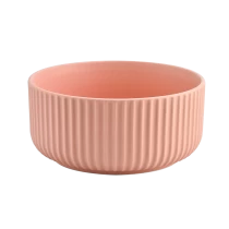 Cina wadah keramik oranye besar untuk pembuatan lilin pabrikan