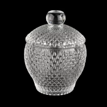 Çin Luxury glass jars with glass lid for home decoration - COPY - qcac7b üretici firma