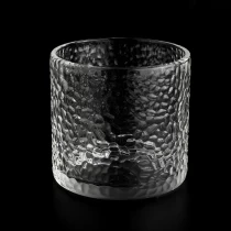 China Votive Glass Candle Jars Unique Embossed Glass Candle Jars for Decoration manufacturer