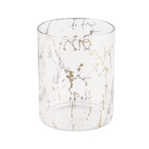 Ķīna Sunny Glassware 210ML luksusa cilindra īpaša dekorācija stikla sveču turētājs kāzām ražotājs