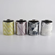 Čína 10oz keramické sklenice na svíčky s žebrováním pro domácí dekoraci výrobce