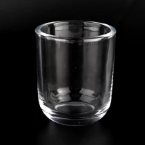 China luxury 9oz round bottom thick glass candle jar manufacturer