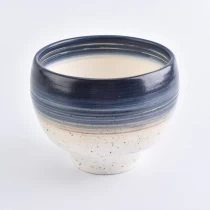 China Kerzenhalter aus Keramik mit gebürsteter Farbe 12 oz Hersteller