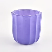 الصين جرة شمعة زجاجية عمودية ملونة فاخرة 160 مل للبيع بالجملة الصانع