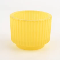 Chine Pots de bougies en verre verticaux personnalisés de luxe de 6 oz pour le fournisseur fabricant