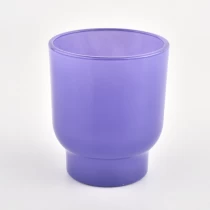 China Popular 200ml purple step glass jar in bulk manufacturer