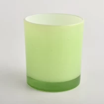 중국 젖빛 녹색 유리 촛대 제조업체