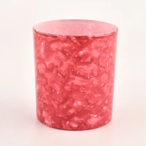 China Mooie Rose Red 30cl glazen kandelaars Groothandel Custom Candle Glass fabrikant