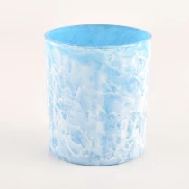 中国 美丽的多云装饰玻璃蜡烛罐空 30CL 玻璃烛台 制造商
