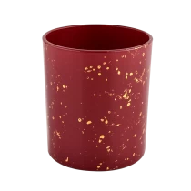 Cina Barattoli di candele in vetro rosso personalizzati di alta qualità produttore