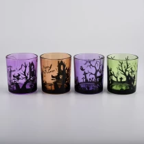 Trung Quốc Sê-ri nổi tiếng của halloween giá đựng nến thủy tinh tùy chỉnh từ 2oz đến 20oz với MOQ thấp với số lượng lớn nhà chế tạo