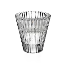 Kina 30 ml 1 oz V-formet stearinlysglas med stribemønster fabrikant