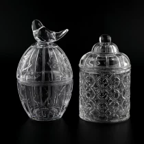 Китайський Розкішний скляний підсвічник вагою 6 унцій із чудовою ручкою у вигляді пташки для весілля виробник