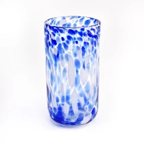 Kina handgjorda glaskärl med färgglada dekorativa fläckar tillverkare