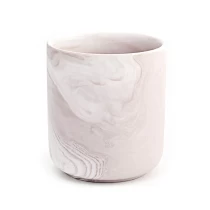 China jarra de vela de mármore vazio de cerâmica de decoração para casa fabricante