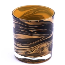 Chine glass candle jars with artistic effect for wholesale - COPY - vifucm fabricant