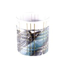China hot sales 7oz artwork decoration glass candle jar manufacturer