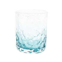 China blue glass candle jar handmade glass candle jar with home decor manufacturer