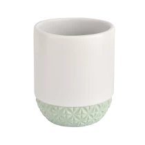 porcelana Velas de cerámica personalizadas, recipientes únicos para velas para decoración del hogar fabricante
