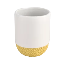 Cina Vasi per candele in ceramica con fondo colorato personalizzato all'ingrosso produttore