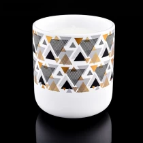 China luxury soft touch 10oz ceramic candle jar manufacturer
